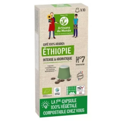 Capsule de café compostable Ethiopie x 10