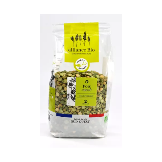 Pois cassé bio France – 500g