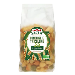 Pâtes Conchiglie Tricolore Bio 500g