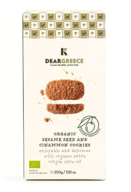 Biscuits BIO au sésame, à la cannelle et à l'huile d'olive