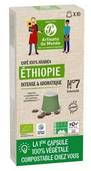 Capsule de café compostable Ethiopie x 10