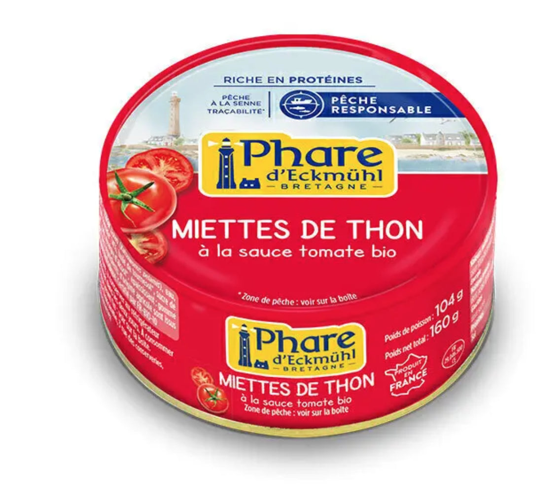 MIETTES DE THON À LA TOMATE BIO