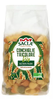 Pâtes Conchiglie Tricolore Bio 500g