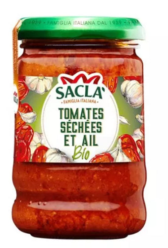 Sauce Tomates séchées et ail Bio 190g