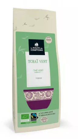 Thé Vert TCHAÏ VERT - Epices indiennes - Sachet 100g