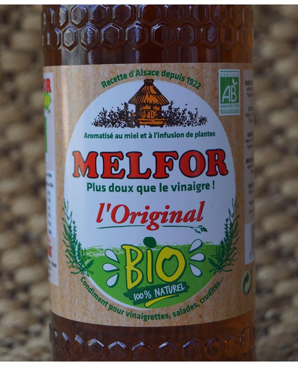 Vinaigre original Bio MELFOR : la bouteille de 1L à Prix Carrefour
